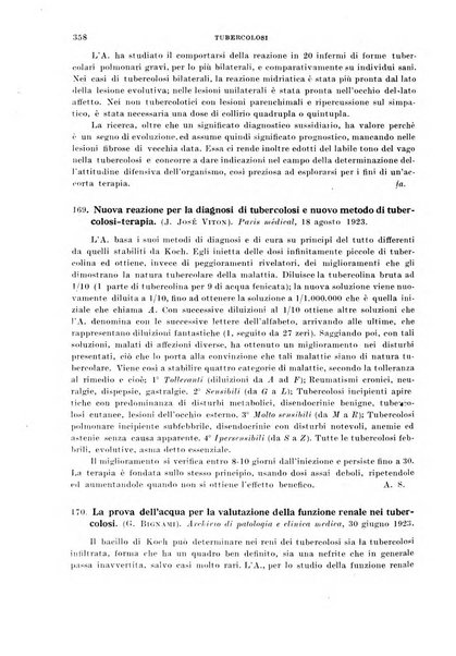 Tubercolosi giornale di studi e di lotta antitubercolare