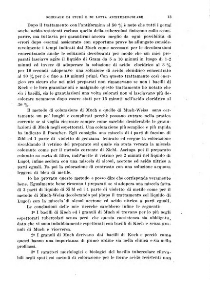 Tubercolosi giornale di studi e di lotta antitubercolare