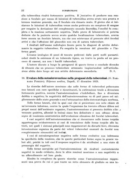 Tubercolosi giornale di studi e di lotta antitubercolare