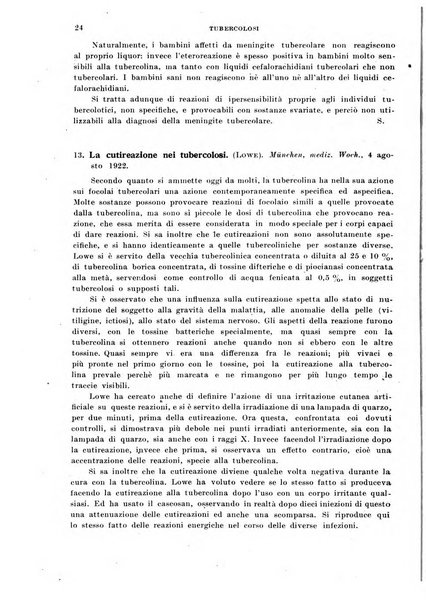 Tubercolosi giornale di studi e di lotta antitubercolare