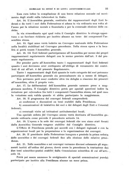 Tubercolosi giornale di studi e di lotta antitubercolare