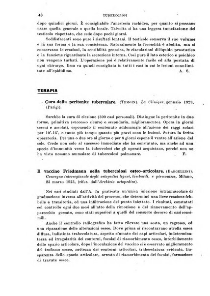 Tubercolosi giornale di studi e di lotta antitubercolare