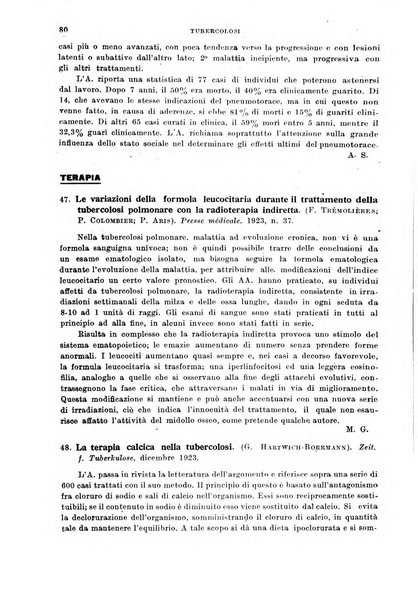 Tubercolosi giornale di studi e di lotta antitubercolare