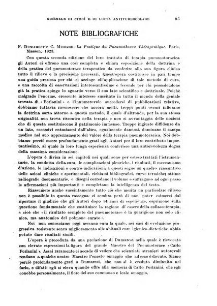 Tubercolosi giornale di studi e di lotta antitubercolare