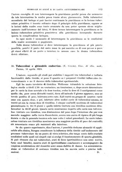 Tubercolosi giornale di studi e di lotta antitubercolare