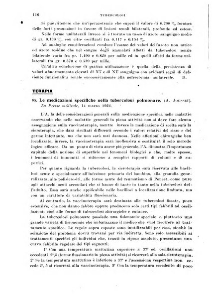 Tubercolosi giornale di studi e di lotta antitubercolare