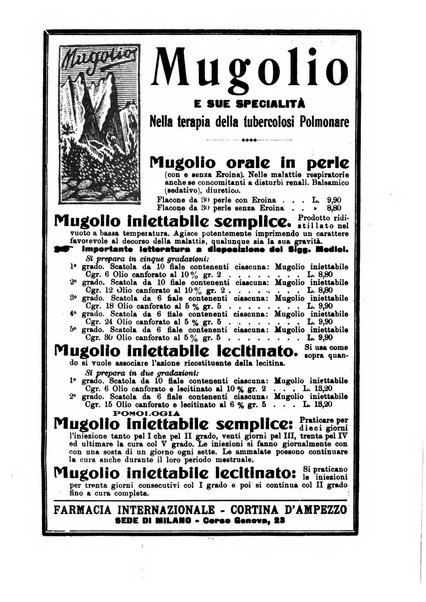 Tubercolosi giornale di studi e di lotta antitubercolare