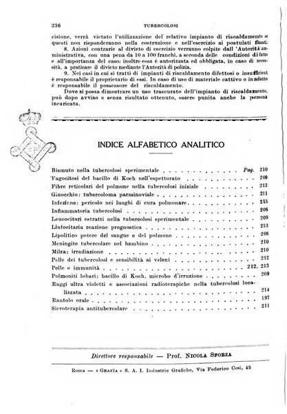 Tubercolosi giornale di studi e di lotta antitubercolare