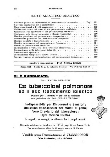 Tubercolosi giornale di studi e di lotta antitubercolare