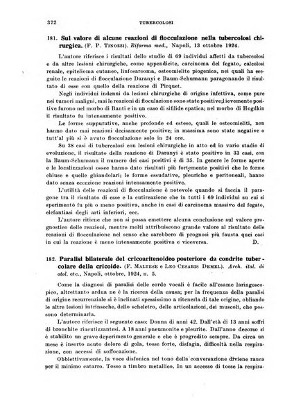 Tubercolosi giornale di studi e di lotta antitubercolare