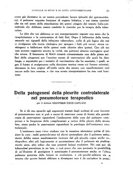 Tubercolosi giornale di studi e di lotta antitubercolare