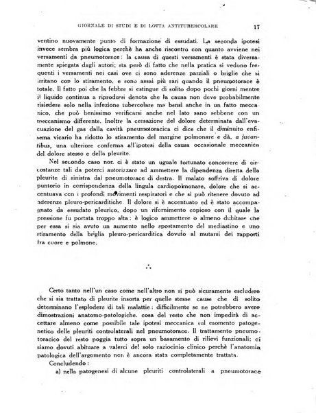 Tubercolosi giornale di studi e di lotta antitubercolare