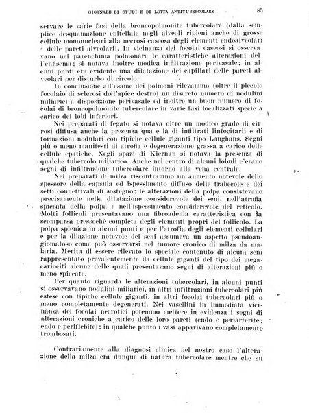 Tubercolosi giornale di studi e di lotta antitubercolare