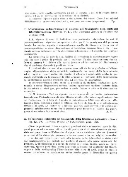 Tubercolosi giornale di studi e di lotta antitubercolare