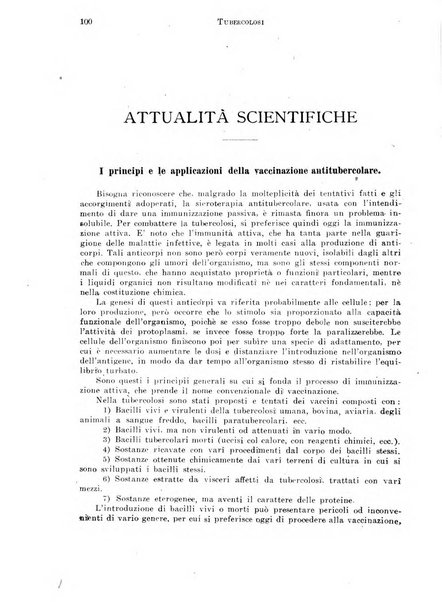 Tubercolosi giornale di studi e di lotta antitubercolare