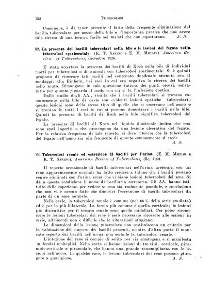 Tubercolosi giornale di studi e di lotta antitubercolare