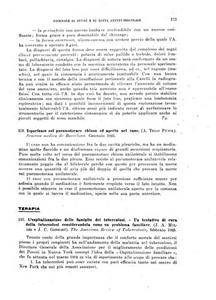 Tubercolosi giornale di studi e di lotta antitubercolare