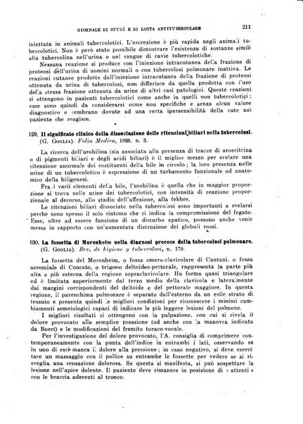 Tubercolosi giornale di studi e di lotta antitubercolare