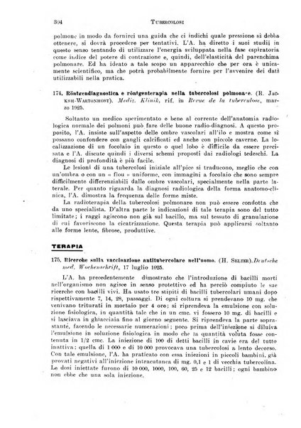 Tubercolosi giornale di studi e di lotta antitubercolare