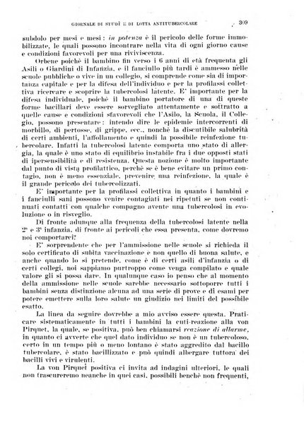 Tubercolosi giornale di studi e di lotta antitubercolare