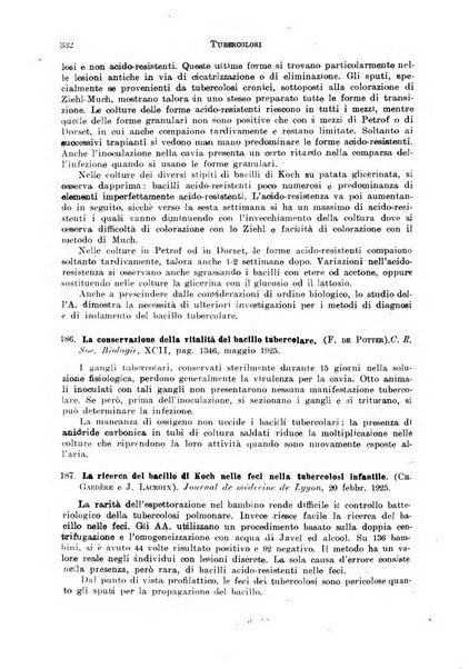 Tubercolosi giornale di studi e di lotta antitubercolare