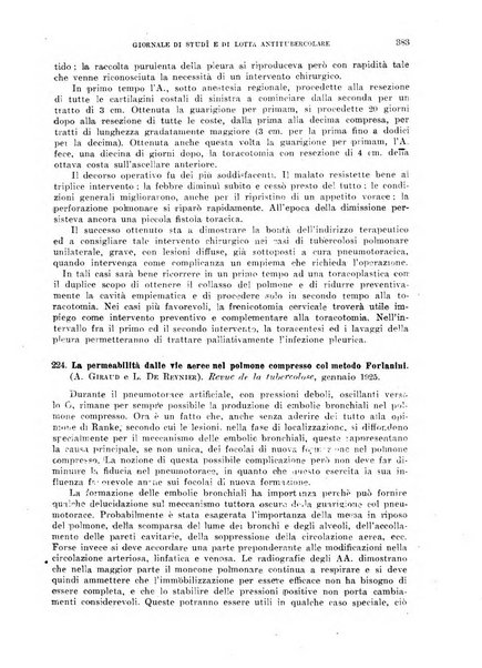 Tubercolosi giornale di studi e di lotta antitubercolare