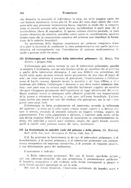 Tubercolosi giornale di studi e di lotta antitubercolare