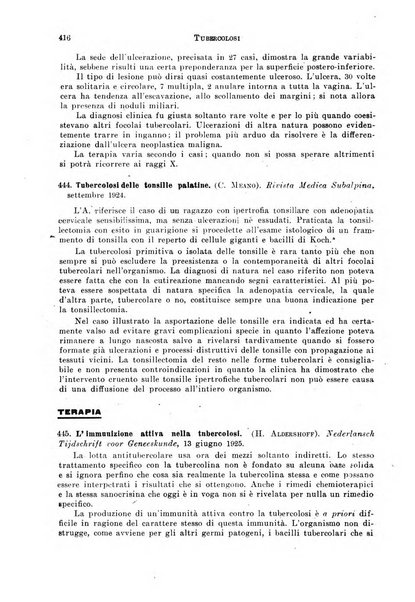 Tubercolosi giornale di studi e di lotta antitubercolare