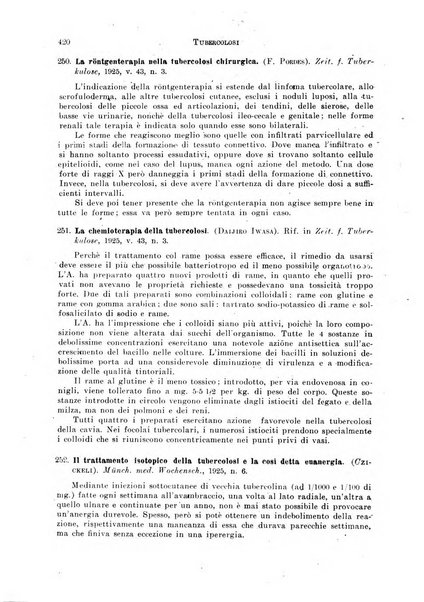 Tubercolosi giornale di studi e di lotta antitubercolare