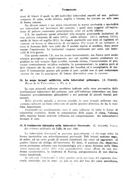 Tubercolosi giornale di studi e di lotta antitubercolare