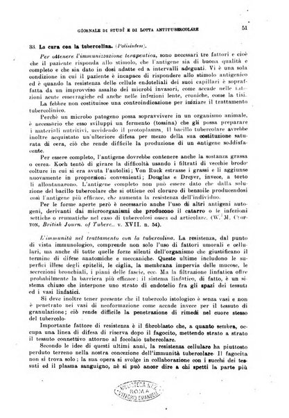 Tubercolosi giornale di studi e di lotta antitubercolare