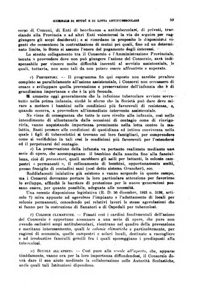 Tubercolosi giornale di studi e di lotta antitubercolare