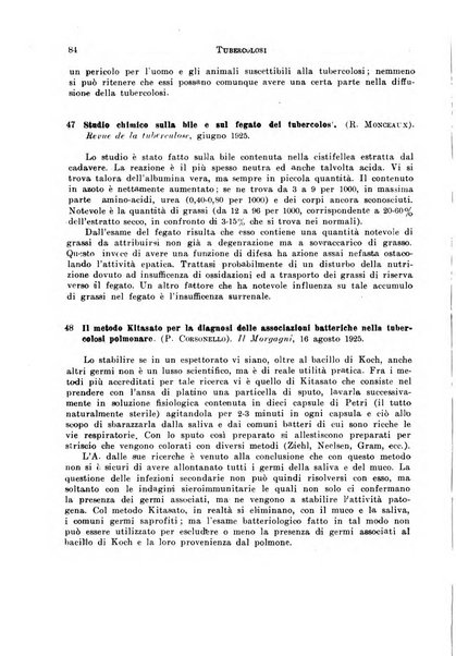 Tubercolosi giornale di studi e di lotta antitubercolare