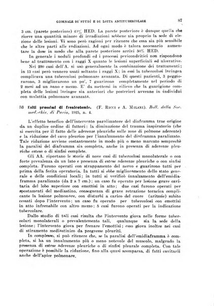 Tubercolosi giornale di studi e di lotta antitubercolare