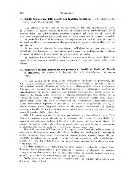 Tubercolosi giornale di studi e di lotta antitubercolare