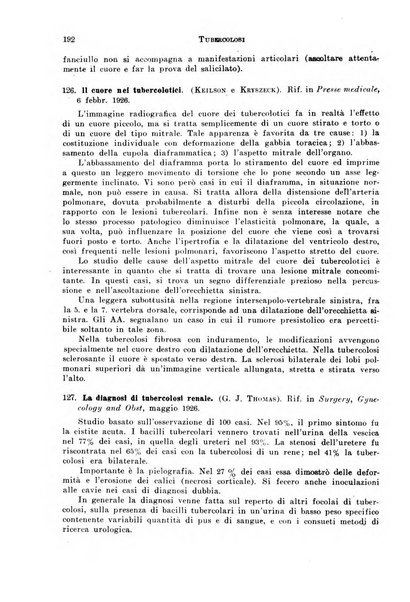 Tubercolosi giornale di studi e di lotta antitubercolare