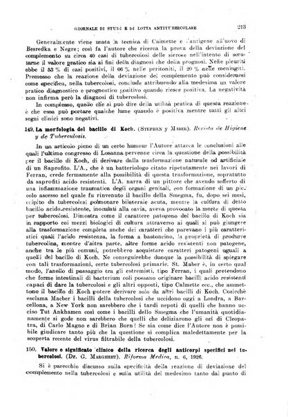 Tubercolosi giornale di studi e di lotta antitubercolare