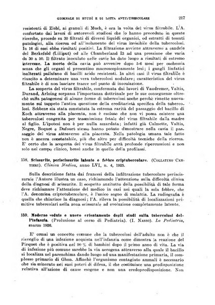 Tubercolosi giornale di studi e di lotta antitubercolare