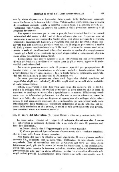 Tubercolosi giornale di studi e di lotta antitubercolare