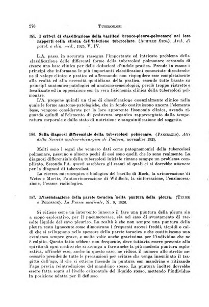 Tubercolosi giornale di studi e di lotta antitubercolare