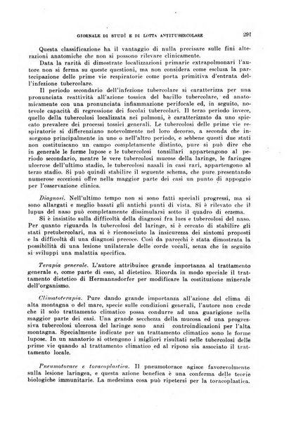 Tubercolosi giornale di studi e di lotta antitubercolare