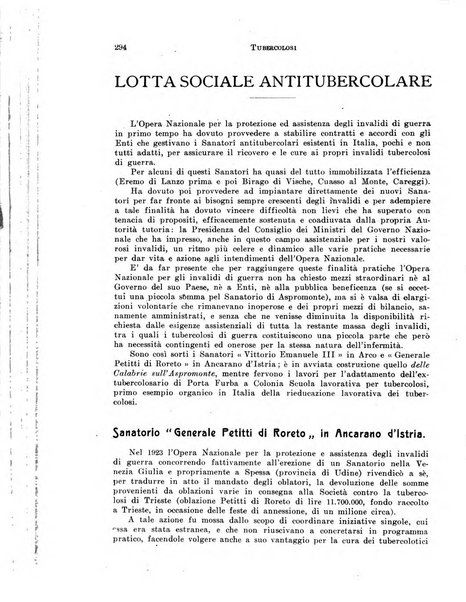 Tubercolosi giornale di studi e di lotta antitubercolare