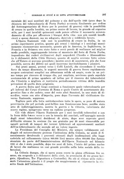 Tubercolosi giornale di studi e di lotta antitubercolare