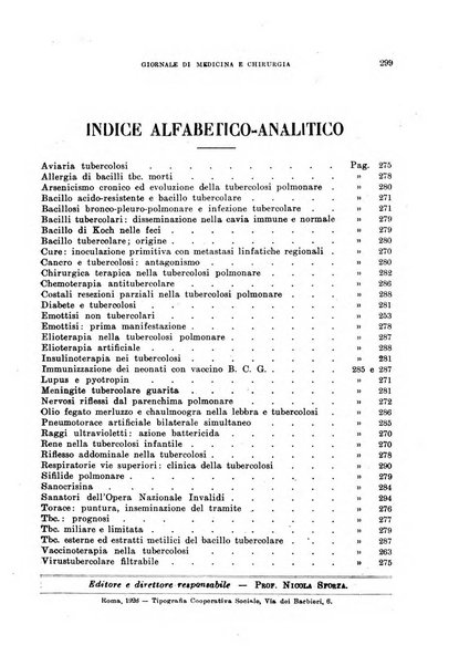 Tubercolosi giornale di studi e di lotta antitubercolare