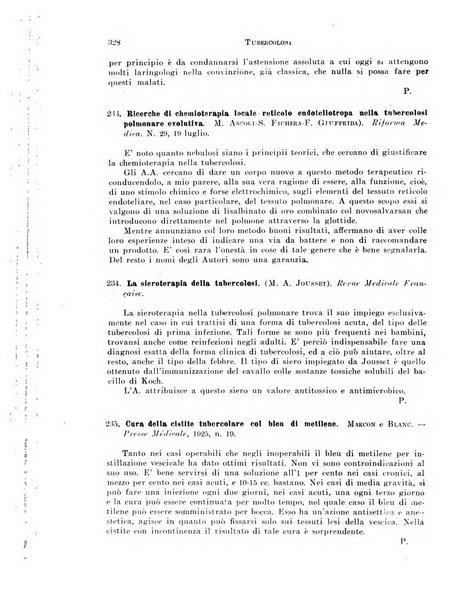 Tubercolosi giornale di studi e di lotta antitubercolare