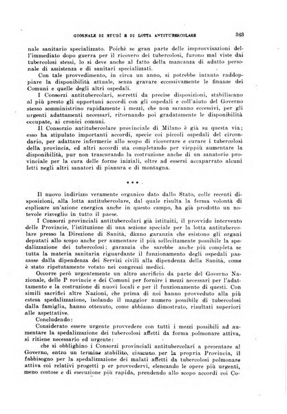 Tubercolosi giornale di studi e di lotta antitubercolare