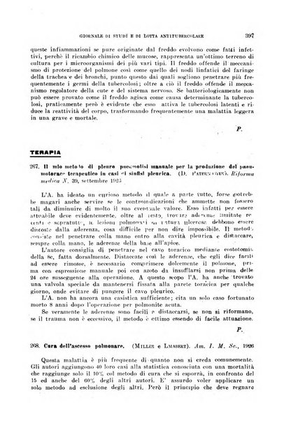 Tubercolosi giornale di studi e di lotta antitubercolare