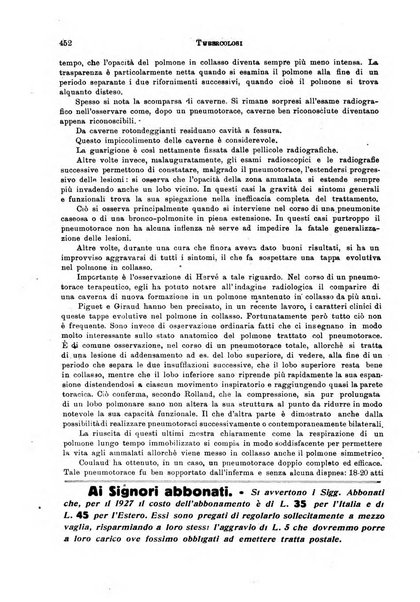 Tubercolosi giornale di studi e di lotta antitubercolare