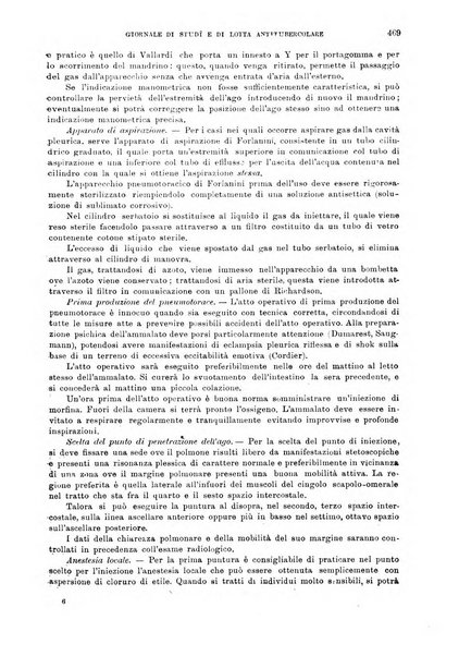 Tubercolosi giornale di studi e di lotta antitubercolare