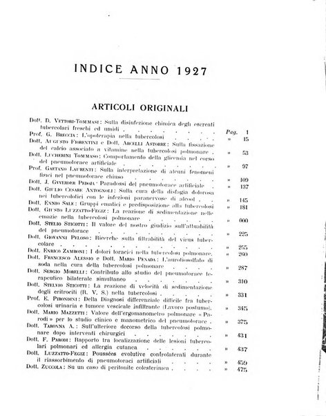 Tubercolosi giornale di studi e di lotta antitubercolare